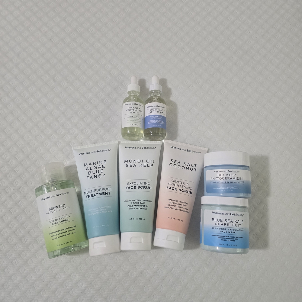 Skincare Set - Green, Blue, White